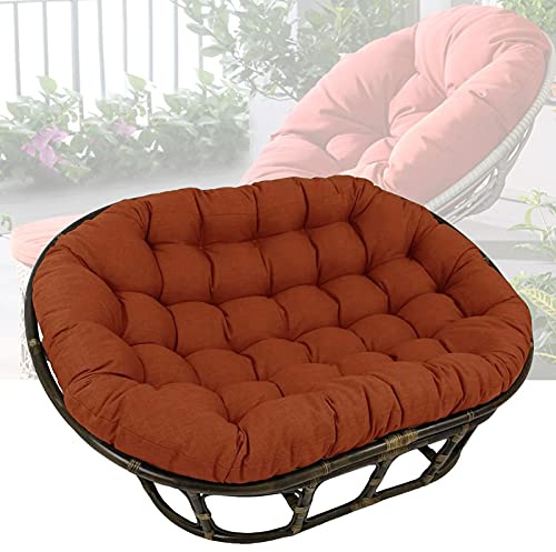 TDHLW Coussin Fauteuil Papasan Ovale, Imperméable, 170x120cm, Orange