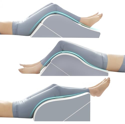 2PCS Beinerhöhung Keilkissen zum Schlafen, Beinkeilkissen nach Knieersatz nach der Operation, Beinkeile zum Hochlagern für Schwellungen, Durchblutung, verstellbares 3-in-1-Höhenschaumkissenkeil