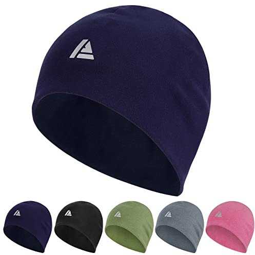 YANIKY Mütze Herren, Winddicht Atmungsaktiv Laufmütze, Leichte Warm Sportmütze, Fleece Mütze Winter Antistatisch Für Jogging Radfahren Skifahren Laufen