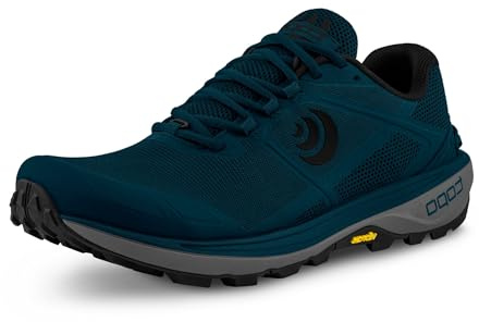 Topo Athletic Men's Terraventure 4 Comfortable Cushioned Durable 3MM Drop Trail Running Shoes, Athletic Shoes for Trail Running, Navy/Black, Size 10.5