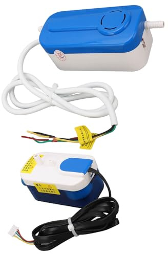 Akozon HVAC Kondensatpumpavlopp, Mini Split Bärbar Automatisk för Luftkonditionering, Energibesparande AC110-240V, Kapacitet 24L/h, Idealisk för Ugnsavfuktare, Tyst Drift