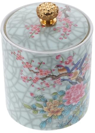 Gatuida Contenitore in Smaltata per Tè con Ermetico Barattolo Multifunzionale per Tisane Sfuse Snack e Alimenti per Conservare e Proteggere da Umidità e Polvere