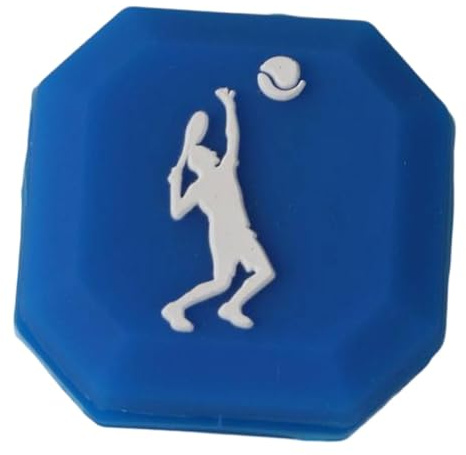 QSTDGVPW Smorzatore per Racchetta da Tennis, Riduce Le Vibrazioni delle Corde, Decorazione Sportiva, Portatile, Leggero, Accessorio per Giocatori, Ammortizzato, Blu