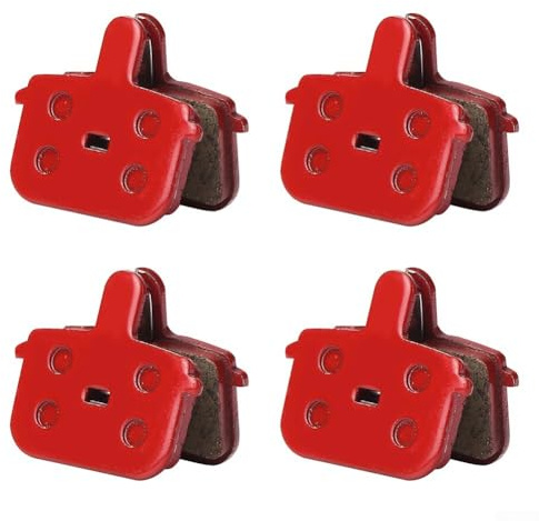 Oniissy Lot de 4 plaquettes de frein à disque en résine pour VTT, plaquettes de frein silencieuses et durables, 34 x 29 x 4 mm, compatibles avec la plupart des