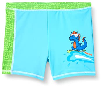 Playshoes Traje de baño con protección UV para niño, Pantalones Cortos de Dinosaurio, 5-6 Años