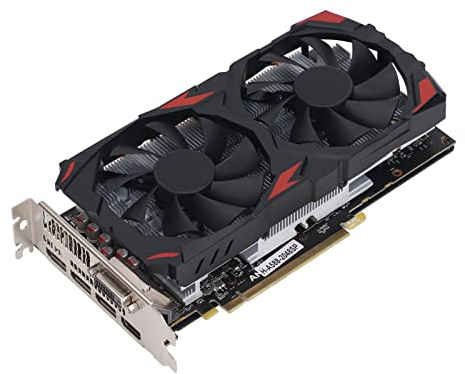 Dpofirs RX 580 8 GB 256BIT Gaming-Grafikkarte mit Zwei Lüftern für Desktop-PCs, Plug-and-Play, Effizient und Leise, Einfache Installation, Stabil und Langlebig (580 8G D5)