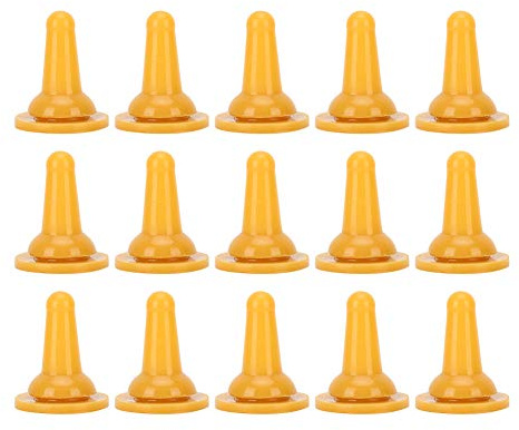 Msiud 15Pcs Pet Feeding Nipples, Cat Dog Silicone Safety Soft Nursing Bottle Nipple Nurse Bottles Feeder Replacement Accessory Tool for Puppies Kittens Rabbits Small Animals