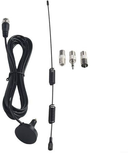 Antenne audio numérique d'intérieur - Antenne radio FM AM - Base magnétique - Pour tuner, amplificateur stéréo, récepteur, AV audio, vedio