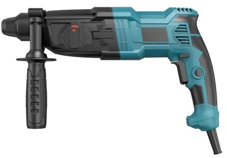 Martello Perforatore Elettrico, Trapano portatile ad alta potenza a tre velocità di livello industriale, perforatrice a percussione leggera for calcestruzzo, acciaio e legno(D)