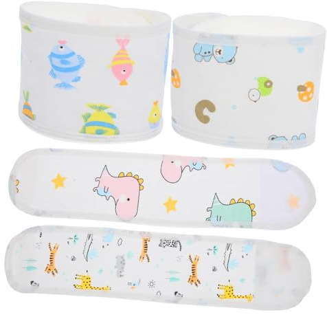 LOORGVEL Ceinture Abdominale en Coton Motifs Dessin Animé pour Bébé -né, Protection le Froid et Système de Fixation Pratique