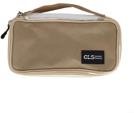 Eawfgtuw Sac à vaisselle pour le camping, la randonnée et la randonnée, pochette de rangement portable pour couverts avec design de drainage, organiseur d'ustensiles en tissu Oxford pour l'extérieur