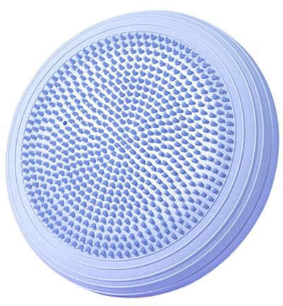Fxzqgnh Balance Disc Cuscino Equilibrio Gonfiabile Pad Stabilità Nucleo Seduta Oscillante Ginnastica Tavoletta PVC Antiscivolo Adatto per Esercizio, Blu