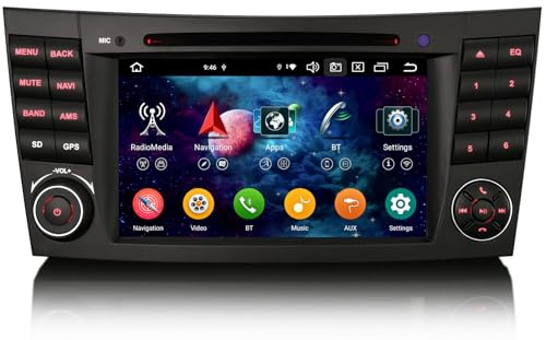 7 8 Core Android 16 Car Stereo Carplay for Mercedes CLS/E-Class W211 W219