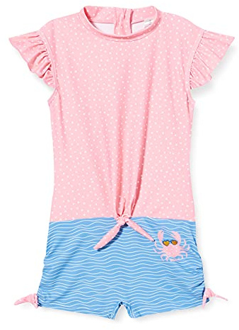 Playshoes Bañador de una Pieza para niña, diseño de Lunares con protección UV, Cáncer, 98 cm-104 cm