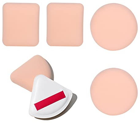 YYAOGAGNG 6 st makeupsvampar mixer, primer, puffsvampar för grädde, flytande foundation och pulverapplikation