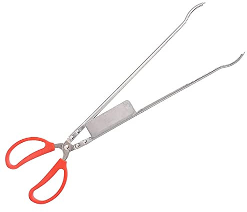 YARNOW Stainless Steel Bent Crab Clip and Loach Tong Multipurpose Non-Slip Lobster Clamping Tool for Outdoor Fishing and Sea Harvesting