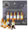 Liqueur Chocolates Gift Box for Mens Gift - Premium Dark Chocolate Single Malt Whisky Mini Chocolate Bottles Selection 155g with Topline Card for Mens Christmas Gifts, Stocking Fillers
