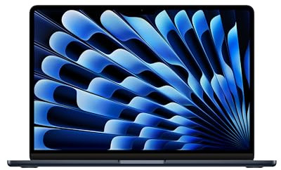 Apple 2024 MacBook Air with M3 chip, 13-inch, 16GB Ram, 256GB SSD Midnight QWERTY English (Renewed)