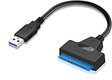 GeekerChip USB zu SATA Adapter Kabel für 2,5 SSD/HDD Laufwerke,SATA auf USB 3.0 Externer Konverter und Kabel,USB 3.0-SATA III Konverter(SATA-USB 3.0 Konverterkabel)