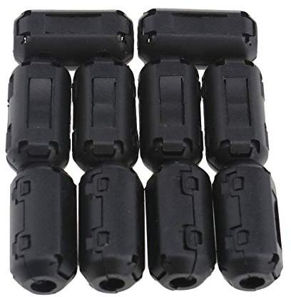 10x EMI Entstörfilter Ferritfilter Ferritkern Klappferrit für Kabel 7mm Kabel-Clip
