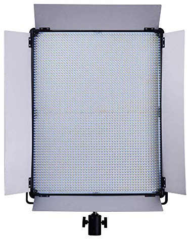 Luce diurna LED per flash da studio, 5500 K, 0-100% dimmerabile, lampada fotografica con 4 ante, 210 W, 19500 lumen, pannello per ritratti, fotografia di prodotti, live streaming, interviste e video