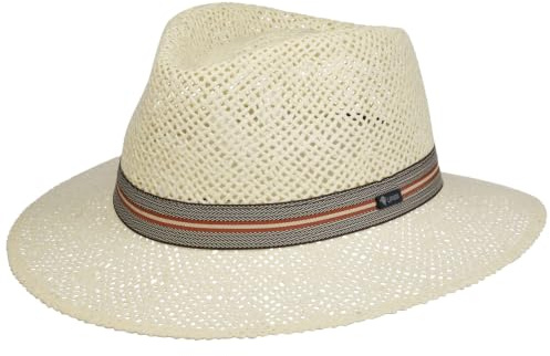 Lipodo Namanto Traveller Straw Hat Women/Men Cream White 7 1/4-7 3/8