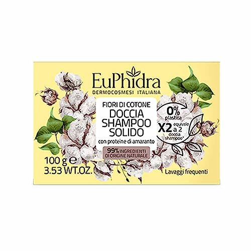 Euphidra fiori di cotone doccia shampoo solido 100g