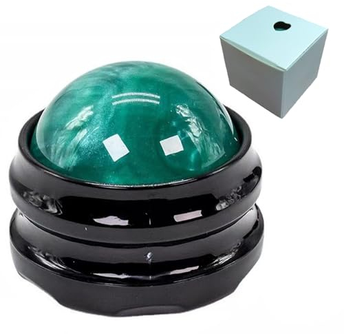 PHCOMRICH Boule de massage manuelle - Masseur et appareil de thérapie pour douleurs musculaires, massage corporel, tissus profonds, raideurs, douleurs articulaires, soulagement du stress (Vert)