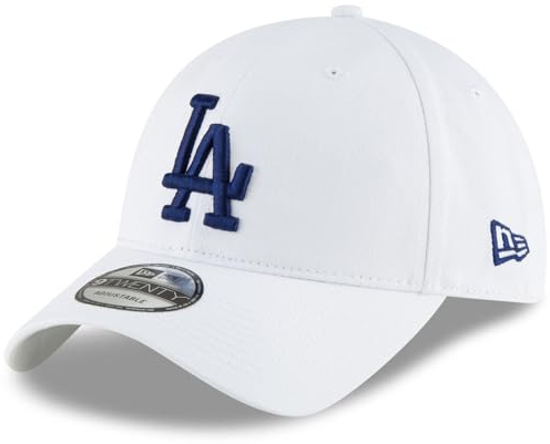 New Era Los Angeles Dodgers MLB Core Classic Weiß Verstellbare 9Twenty Cap - One-Size