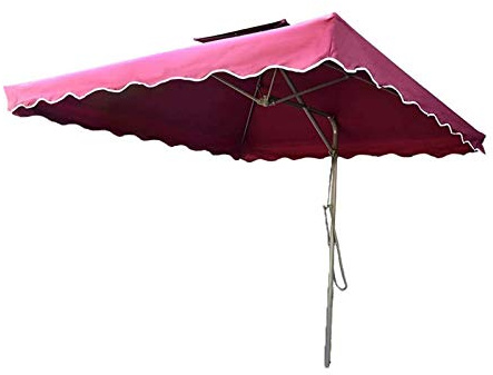 LSLYTQ Outdoor Garden Parasols 2 X 2.2 Parasol Umbrella, With Cross Base Sun Protection For Outdoor/Gardens/Balcony/Patio Rectangular Garden Parasol，Without Parasol Base good