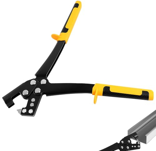 Profil Verbundzange Trockenbau für Stahlbolzen, Profilverbundzange, Stanzschloss Trockenbau Handwerkzeug, Hohe StäRke, Anstrengung, Trockenbauzange, für Den Bau In HäUsern BüRos Lagerhallen Usw