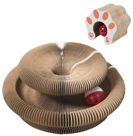 Rascador para Gatos,Tabla De Rascado Plegable Corrugado, De Cartón Actividad Divertida Juego Mascotas - Protección Muebles Hogar Dormitorio Balcón