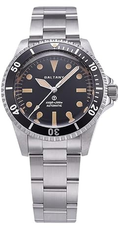 FTEOXLC Baltany 39 mm S3075 NH38 automatiska dykarklockor för män 200 m vattentät vintage mekanisk sportklocka