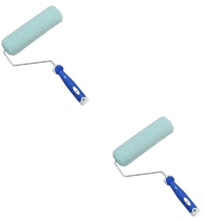 Rouleau en microfibre texturée de 22,9 cm, 12/7 mm, fibre pelucheuse pour une distribution précise de la peinture au latex sur le mur, microfibre de qualité supérieure pour mur intérieur