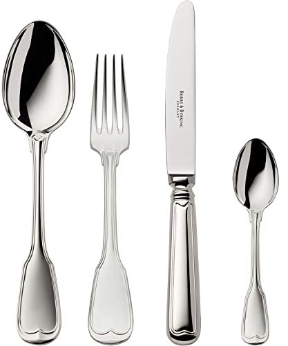 Robbe & Berking Alt-Faden 4 TLG. Menübesteck (150 g massiv versilbert)