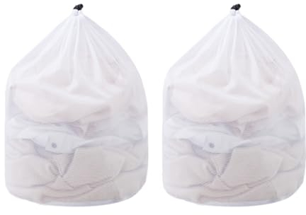 2 Stück Wäschenetz für Waschmaschine Wäschesäcke wäschebeutel mit Reißverschluss für Mäntel, Pullover, Hemden (30 x 40cm)
