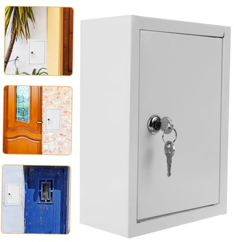 CIYODO Milchbox Zur Wandmontage Mit Schloss Für Milchflaschen Und Pakete Tragbarer Milchbehälter Für Home Und Garten Langlebig Und Robust