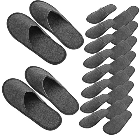 MAJORMENCH 20 Pack Portable Folding Disposable Non-Slip Slippers Lightweight Travel Spa Hotel Guest Slippers for Men Women Home Use