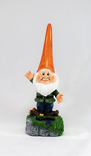 Solar Powered Outdoor Garden High Hat Gnome Lights Flowerbeds Borders Pathway