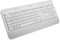 Logitech Signature K650 Comfort kabellose Tastatur mit Handballenauflage, BLE Bluetooth/Logi Bolt USB-Empfänger, Soft-Touch-Tastatur, Numpad, PC/Windows/Mac, Deutsches QWERTZ - Weiß