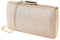 MaoXinTek Clutch Glitter, Damen Abendtasche Elgegante Glänzend Handtasche in Gold, Kette Umhängetasche Klein Portemonnaie Tasche für Braut Hochzeit Party Abschlussball