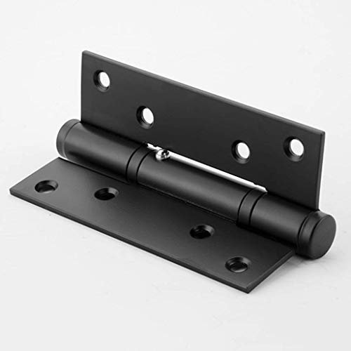 CLQya Automatic Hydraulic Door Closers,Concealed Soft Close Door Hinges Mute Slowly Closes Positioning for Home Interior Garden Hotel Commercial Door-Black 8.2X11.1Cm(3X4Inch),B,8.2*13.5cm(3*5inch)