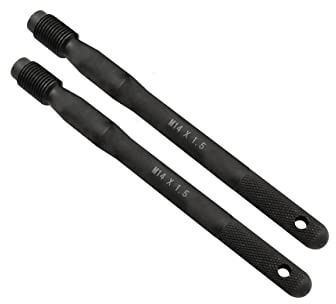 ZKTOOL 2 Pièces Goupilles d'Alignement de Goujon de Roue, M14*P1.5, Goupille de Guidage de Roue, Outil de Guide de Montage de Roue, Outils de Positionnement de Fixation