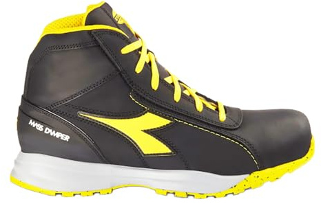 DIADORA Glove MDS Mid S3 HRO SRC, Stivali Unisex Adulto, Black, 43 EU, Nero, 43 EU