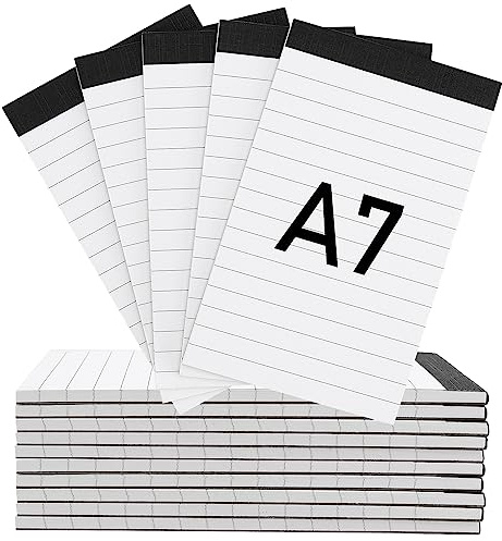 ZEONHEI 15 Pack A7 Small Notepad Refill Pads, 30 Sheets Lined Paper Note Pads Memo Pads, Mini Pocket Notebook Refills for Taking Notes Reminders Organization Planning, 3x5 Inch