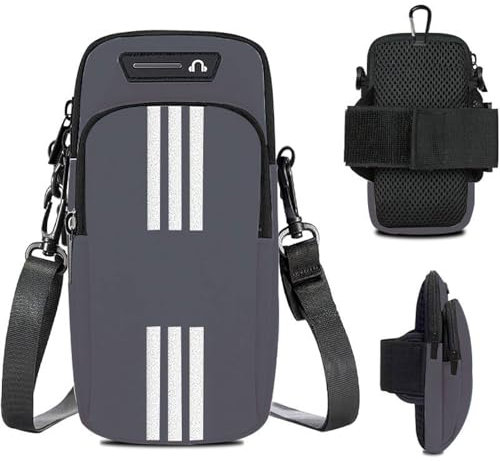 Bolsa el Brazo Deportivo, Bolsa el Brazo Deportivo Universal, Brazo Correr Fitness, Bolsillo para el Brazo para teléfono móvil, Brazalete Movil Running Ajustable, Universal Impermeable Móvil Bolsa