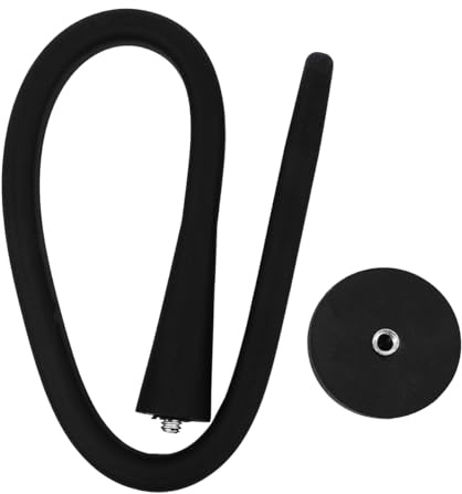 VOANZO Support de Porte pour Lave-Linge à Chargement Frontal – Accessoire Indispensable pour Maintenir la Porte Ouverte, Noir, Aluminium/Silicone, Support de 41,4 cm, Ventouse de 4,3 cm