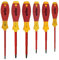 sopomarkt24 Schraubendreher Set VDE 6-teilig Made in Germany | PH, PZ, Schlitz | Isoliert bis 1000V AC | Soft Finish Griff | Chrom-Vanadium-Molybdän Stahl | Elektriker Werkzeug