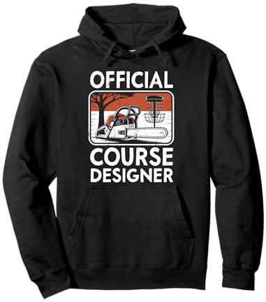 Joueur de Disc-Golf Amusant, Concepteur Officiel du Parcours de Disc-Golf Sweat à Capuche