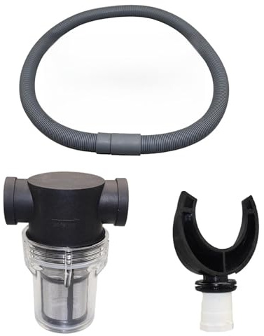 Kit connettore per barile di pioggia – Barili di pioggia, collettore ďi ṕioggia, đi fissaggio a tenuta stagna, linea d́i trasferimento in PVC, accessorio per irrigazione d̄i facile installazi